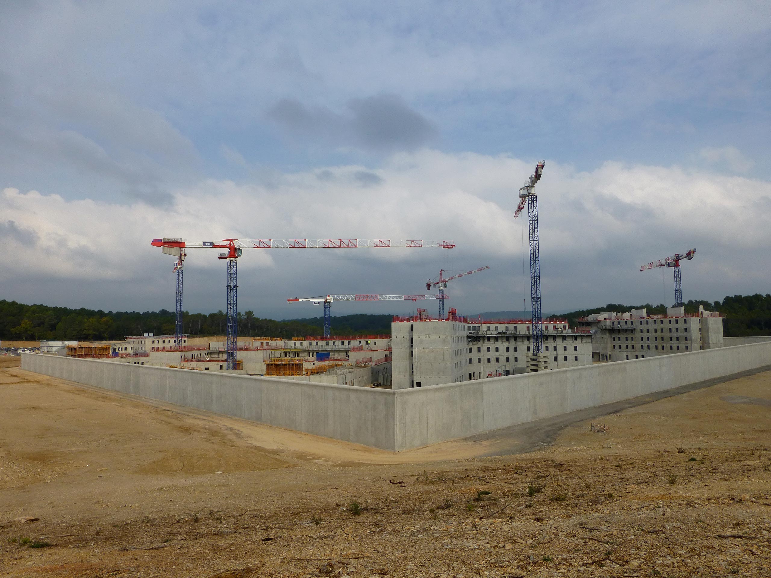 General view of the construction site