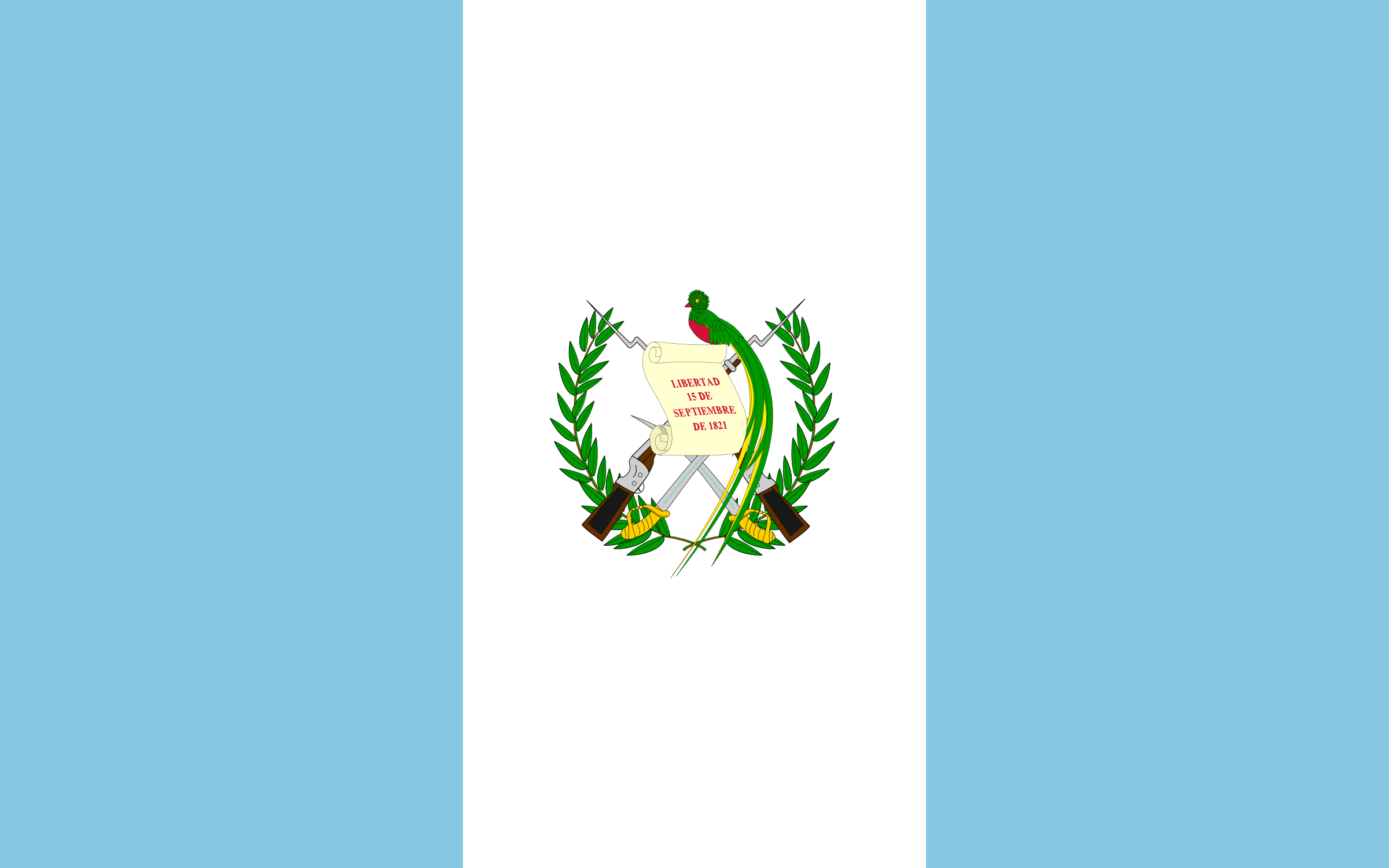 the image shows the guatemalan flag