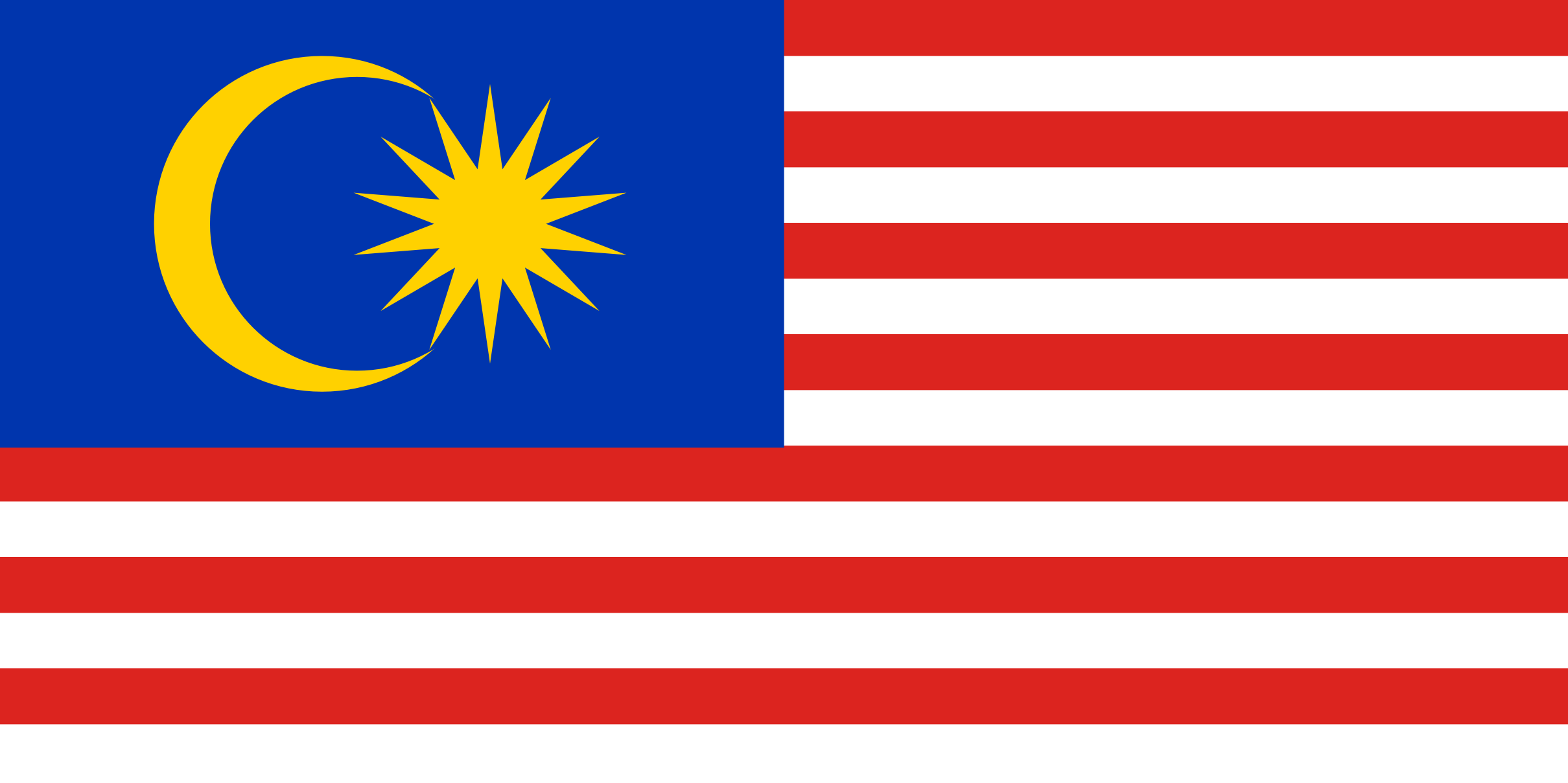 the image shows the malaysian flag