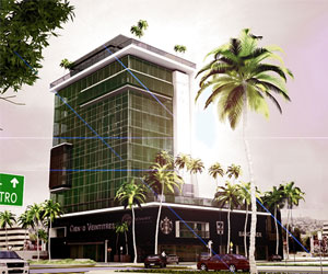 the image shows the cosmopolitan tower in tijuana mexico