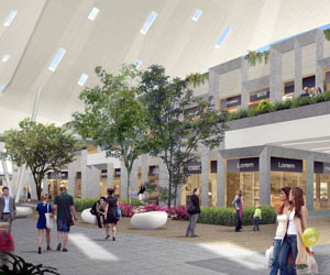 the image shows the comercial center esfera city in monterrey mexico