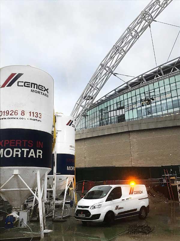 Dry Silo Mortar Provided for Wembley Park Regeneration